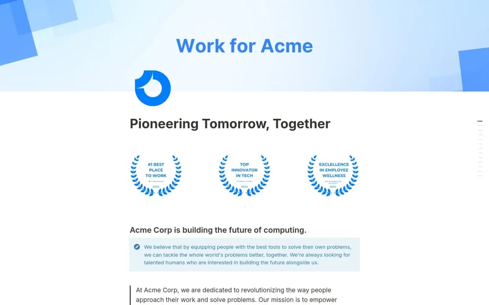 Careers Page — preview from Notion Marketplace