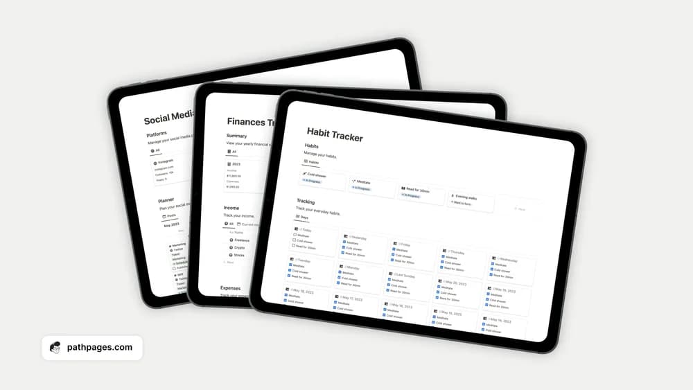Notion Beginners Bundle — preview from PathPages