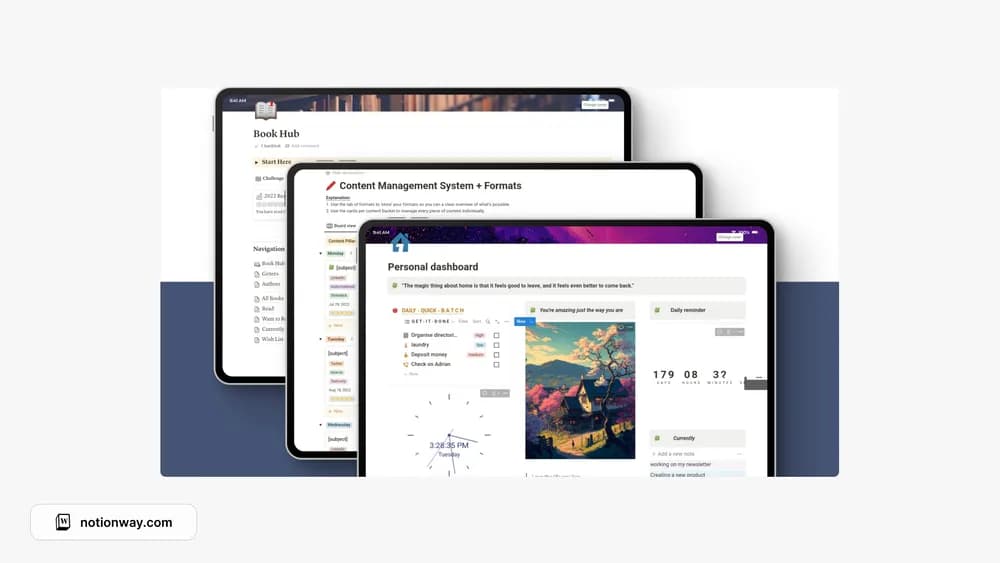Notion Aesthetic Beginners Pack Notion template preview