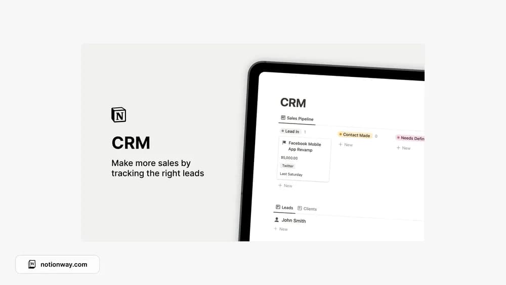 Notion CRM — preview from PathPages