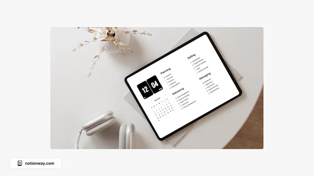Business OS for Notion Notion template preview