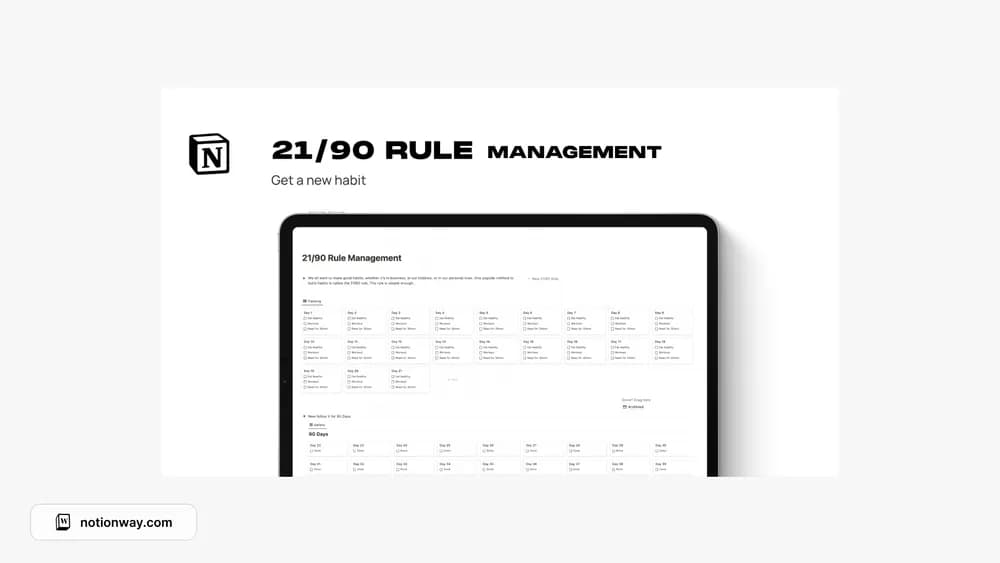 Rule Management - Notion Notion template preview