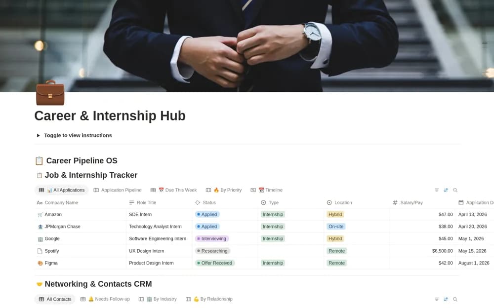Ultimate Career Planner — preview from Notion Marketplace